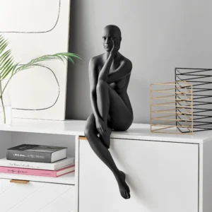 Antoinette – Modern Matte Black Sculpture by Christwin